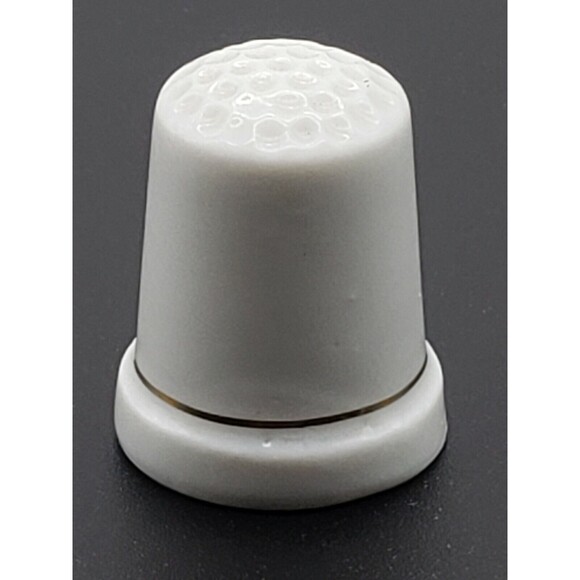 Vintage New Orleans Birthplace of Jazz Thimble Souvenir White Porcelain Music - Picture 9 of 12